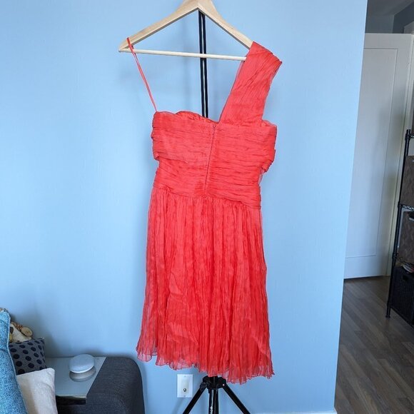 NWT Catherine Deane Designer 100% Silk One Shoulder Dress - Picture 3 of 14